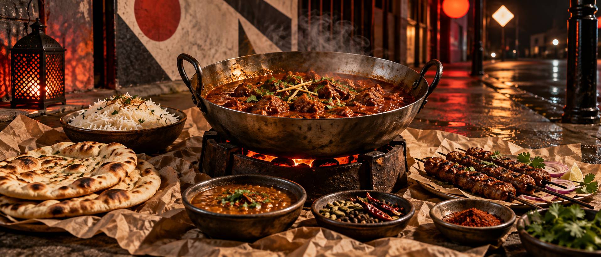 Illustration éditoriale du sujet : Découvrir la cuisine pakistanaise : saveurs et traditions à savourer